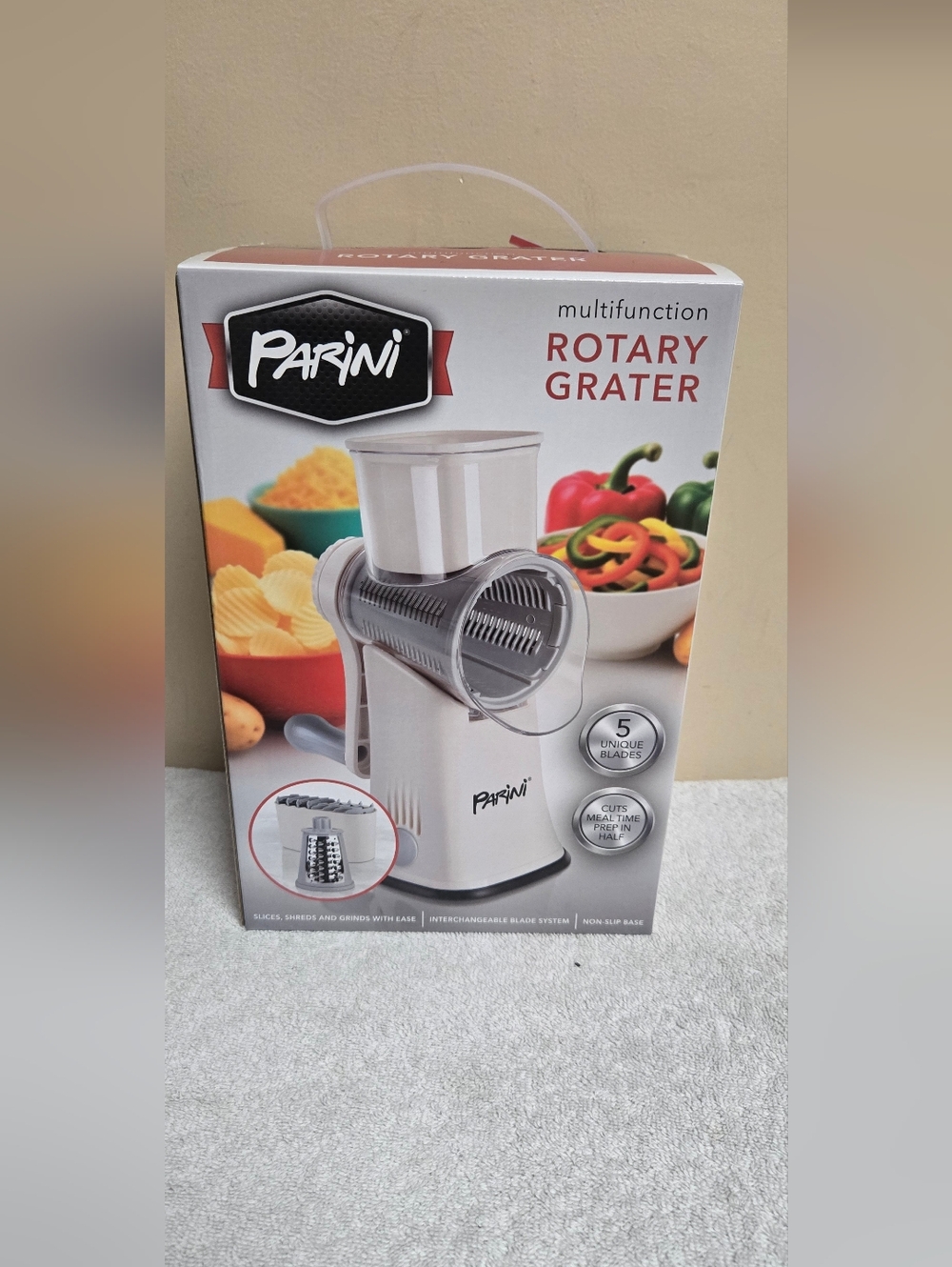 Multifunction Rotary Grater - White